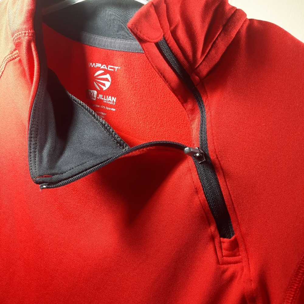red long-sleeved shirt by impact 3xl